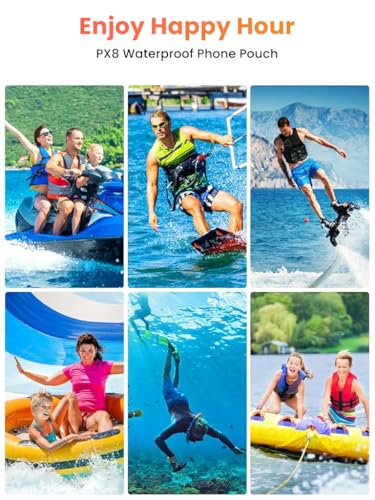 ZORBES® IPX8 Waterproof Mobile Pouch for 7.5'' Phones 30M Underwater Dry Bag with PVC Touchscreen, Secure Lock Seal, Detachable Sling Strap for Swimming, Snorkeling, Beach & Water Sports ZORBES® IPX8 Waterproof Mobile Pouch for 7.5'' Phones 30M Underwater Dry Bag with PVC Touchscreen, Secure Lock Seal, Detachable Sling Strap for Swimming, Snorkeling, Beach & Water Sports